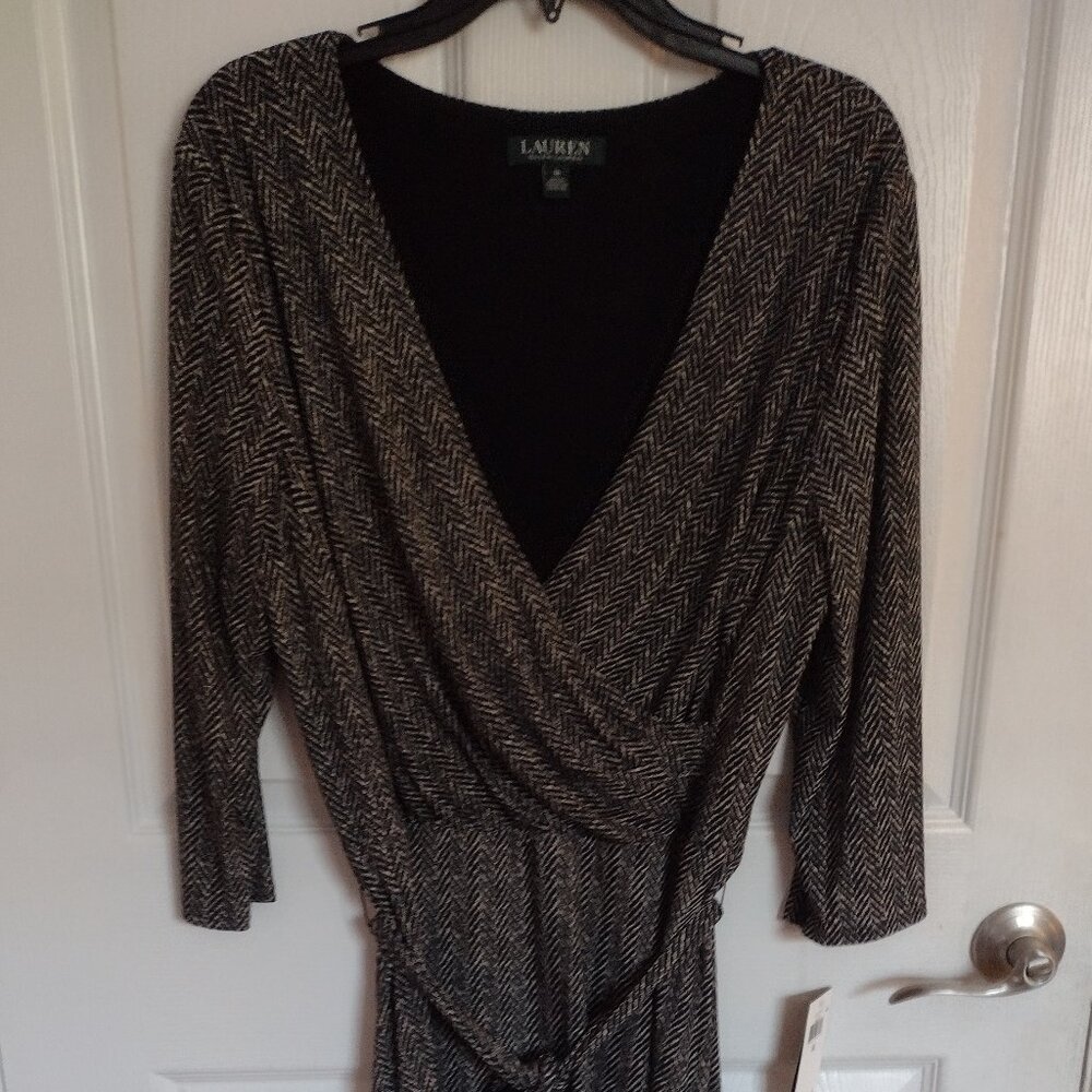 Ralph Lauren Black and White dress NWT
